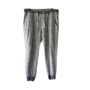 American Eagle Outfitters Knit Slim Fit Gray Jogger Sweatpants Casual FLAW Sz L